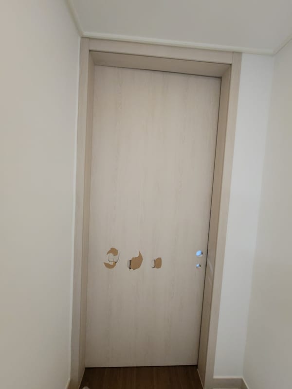 세종 문짝수리(나무문,ABS도어) 시공 전