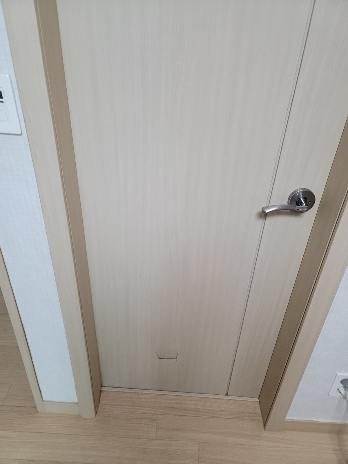 충남 천안 문짝수리(나무문,ABS도어) 시공 전 2