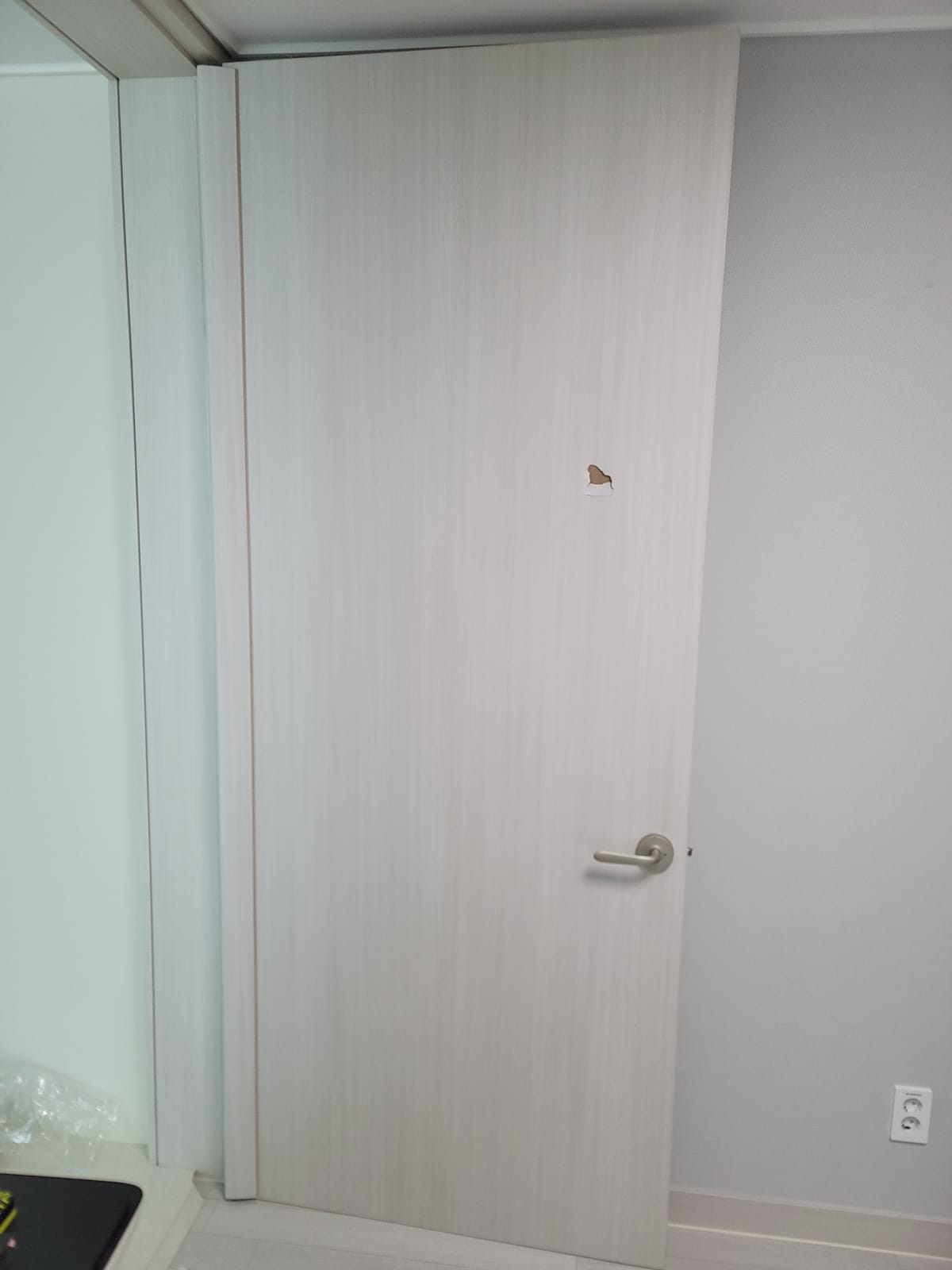 충남 당진 문짝수리(나무문,ABS도어) 시공 전 1