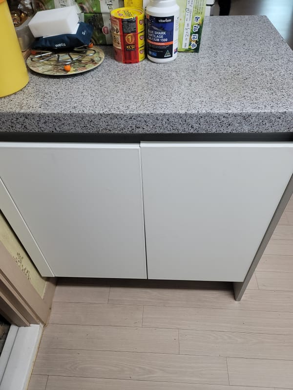 충남 아산 싱크대문짝필름리폼 시공 후